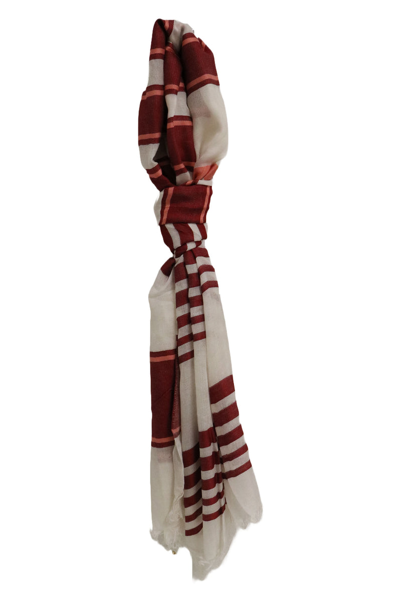 Home&Manor 100% Cotton and Polyester Scarf, Wrap, Throw, Shawl