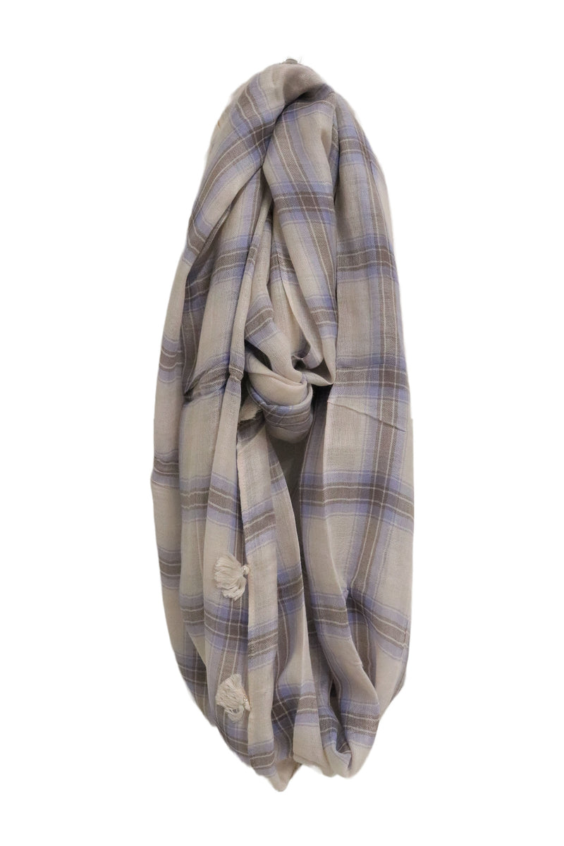 Home&Manor 100% Cotton and Polyester Scarf, Wrap, Throw, Shawl