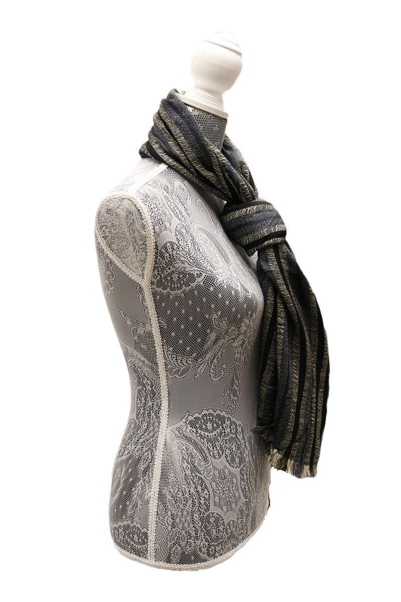 Home&Manor 100% Cotton and Polyester Scarf, Wrap, Throw, Shawl