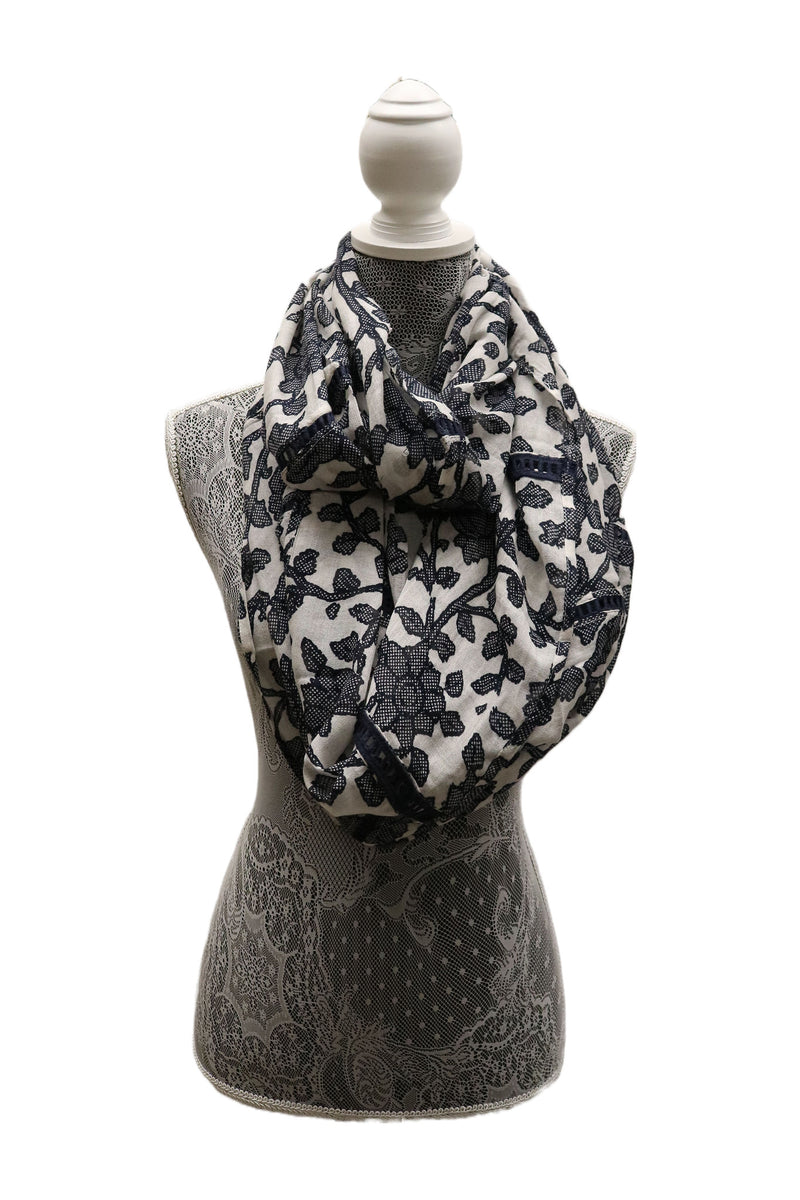 Home&Manor 100% Cotton and Polyester Scarf, Wrap, Throw, Shawl