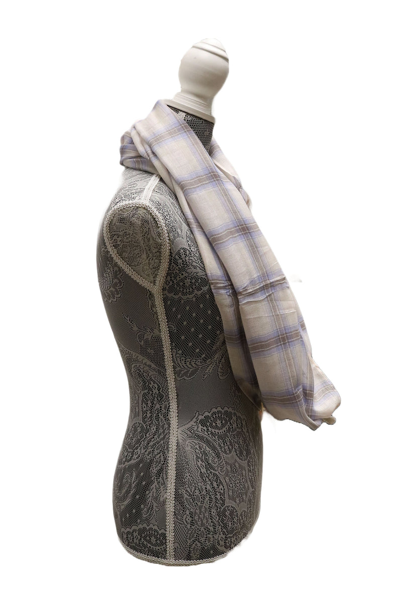 Home&Manor 100% Cotton and Polyester Scarf, Wrap, Throw, Shawl