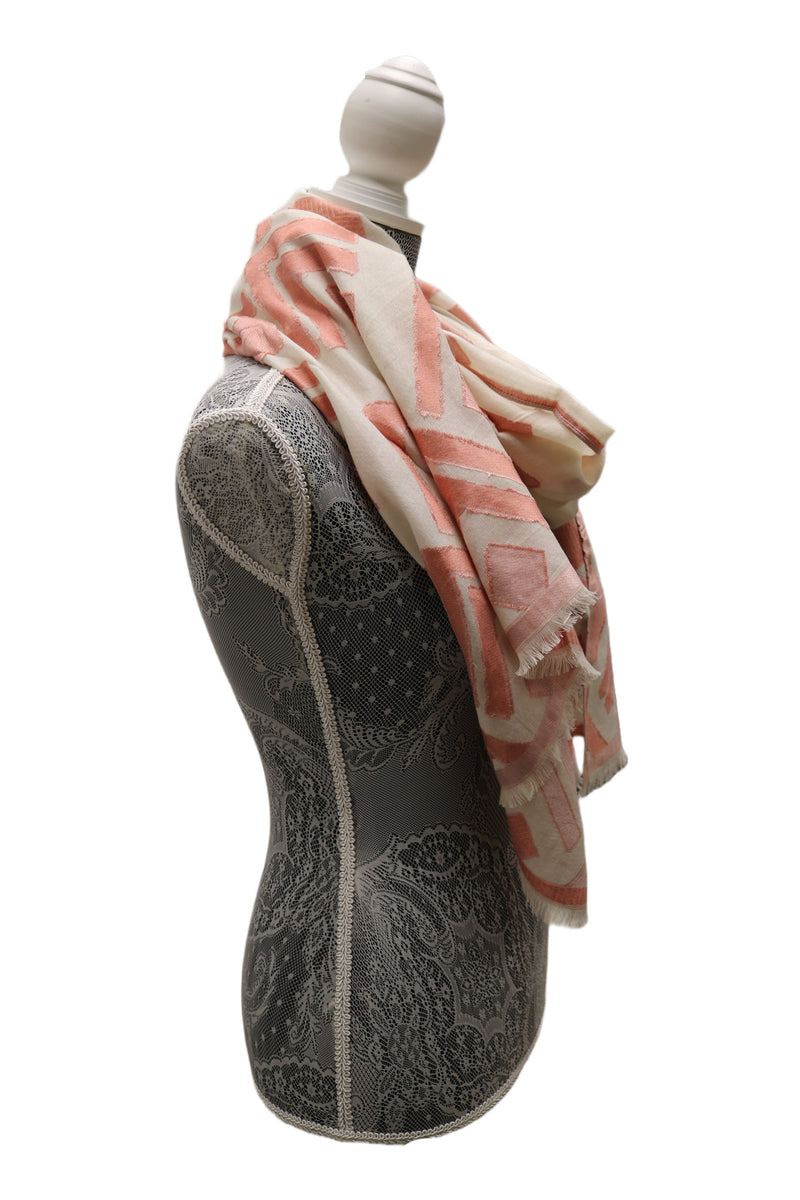 Home&Manor 100% Cotton and Polyester Scarf, Wrap, Throw, Shawl