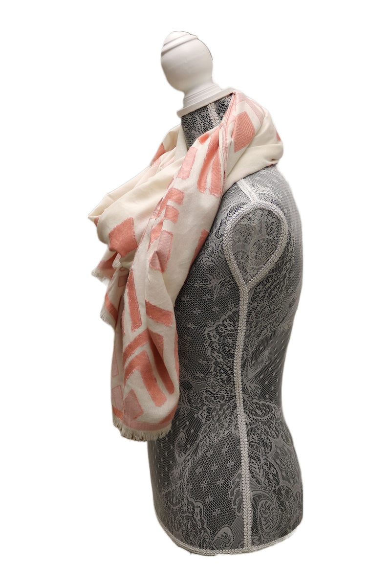 Home&Manor 100% Cotton and Polyester Scarf, Wrap, Throw, Shawl