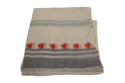 Home&Manor 100% Cotton and Polyester Scarf, Wrap, Throw, Shawl