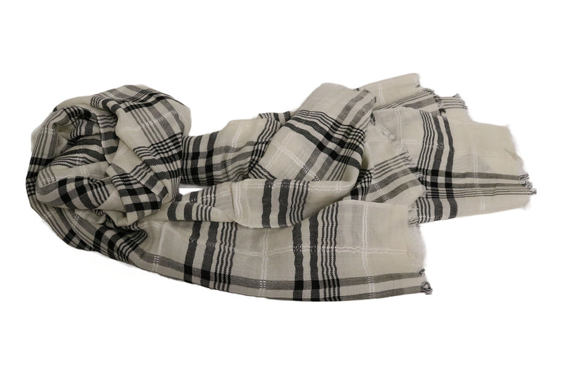 Home&Manor 100% Cotton and Polyester Scarf, Wrap, Throw, Shawl