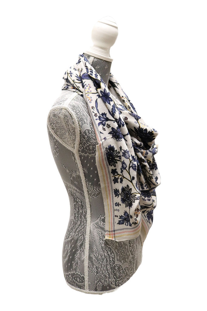 Home&Manor 100% Cotton and Polyester Scarf, Wrap, Throw, Shawl