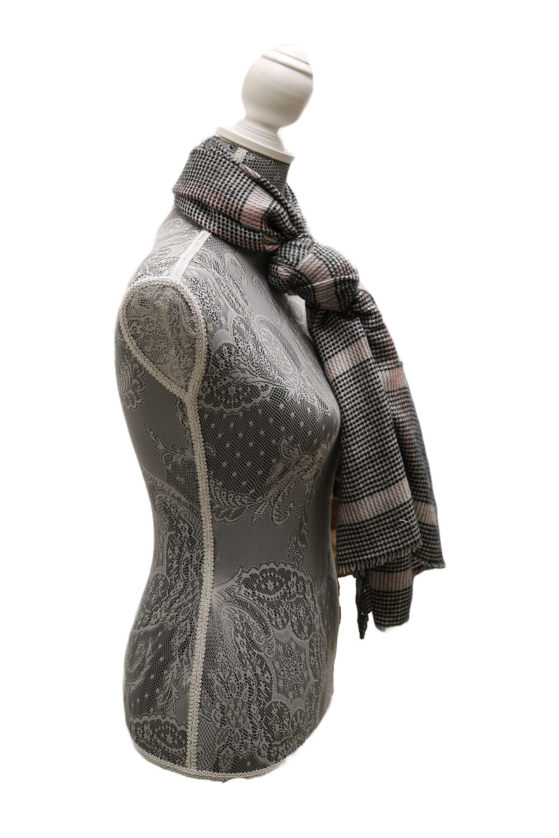 Home&Manor 100% Cotton and Polyester Scarf, Wrap, Throw, Shawl