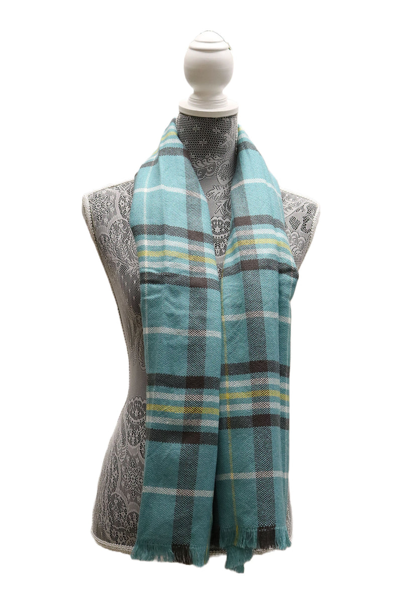 Home&Manor 100% Cotton and Polyester Scarf, Wrap, Throw, Shawl