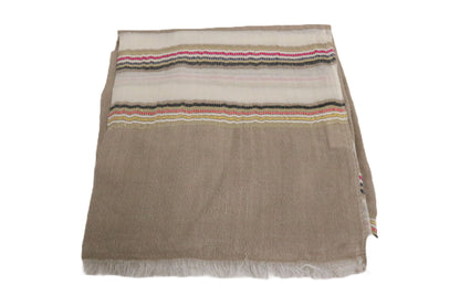 Home&Manor 100% Cotton and Polyester Scarf, Wrap, Throw, Shawl