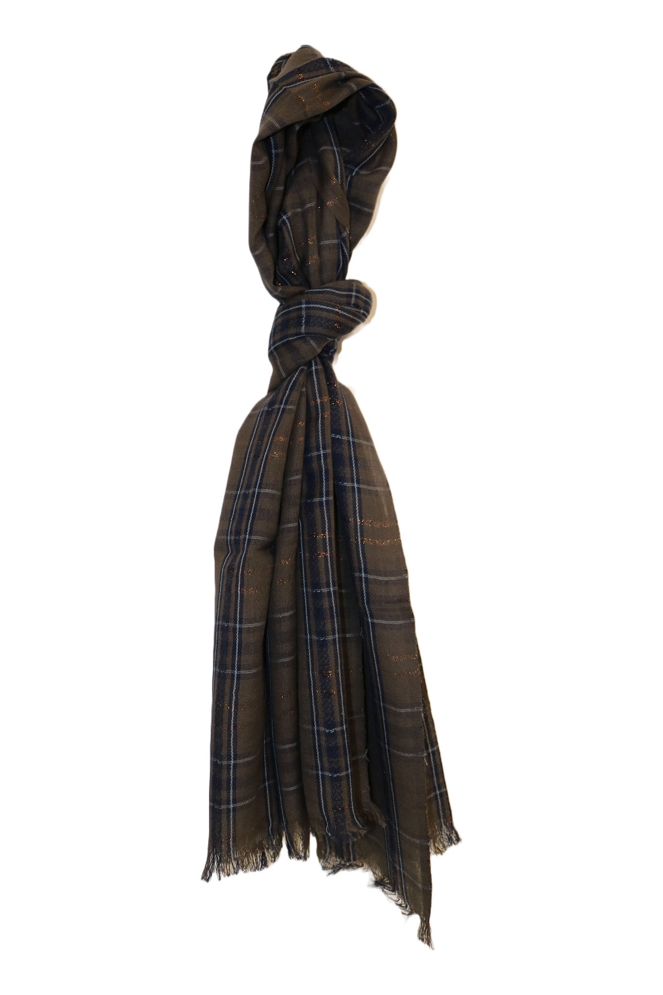 Home&Manor 100% Cotton and Polyester Scarf, Wrap, Throw, Shawl