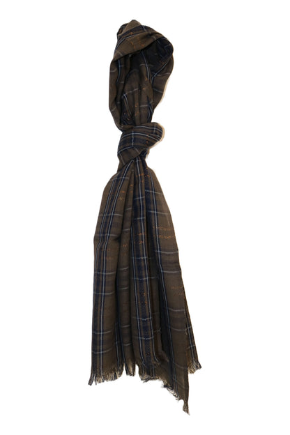 Home&Manor 100% Cotton and Polyester Scarf, Wrap, Throw, Shawl