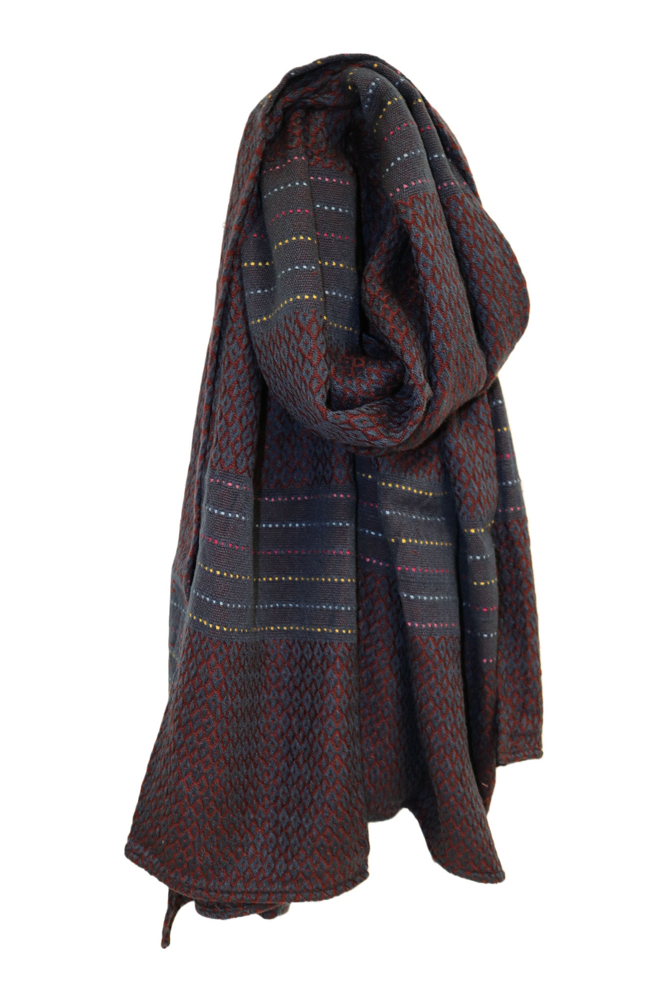 Home&Manor 100% Cotton and Polyester Scarf, Wrap, Throw, Shawl