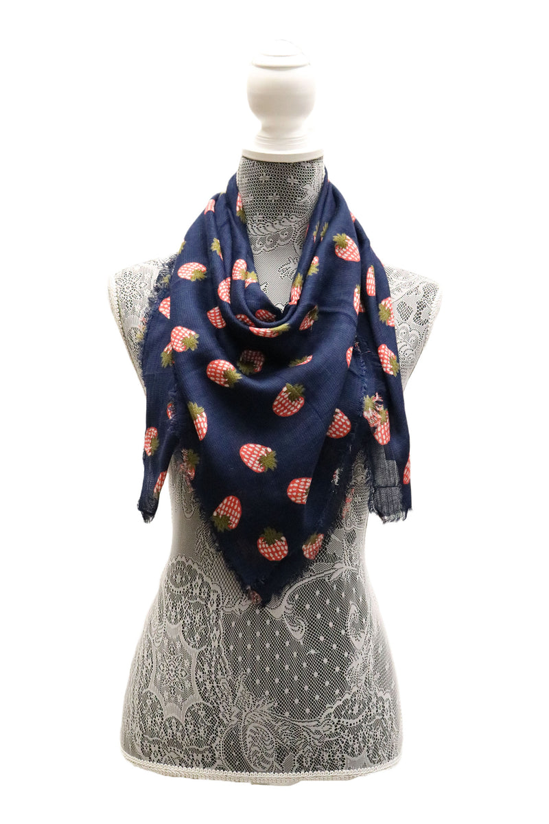 Home&Manor 100% Cotton and Polyester Scarf, Wrap, Throw, Shawl