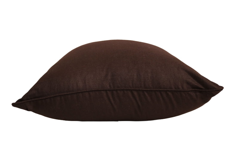 Premium Silk Pillow 18" Brown