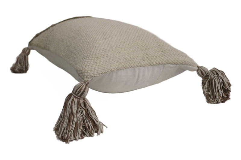 Riccione Wool & Cotton Designer Throw Pillow