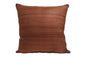Raw Silk Throw Pillow 18" Dark Tan