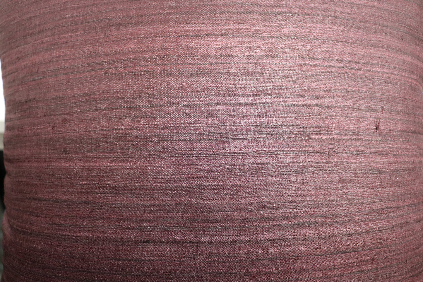 Raw Silk Throw Pillow 18" Dark Brown