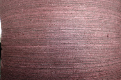 Raw Silk Throw Pillow 18" Dark Brown