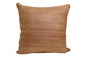 Raw Silk Throw Pillow 18" Light Tan
