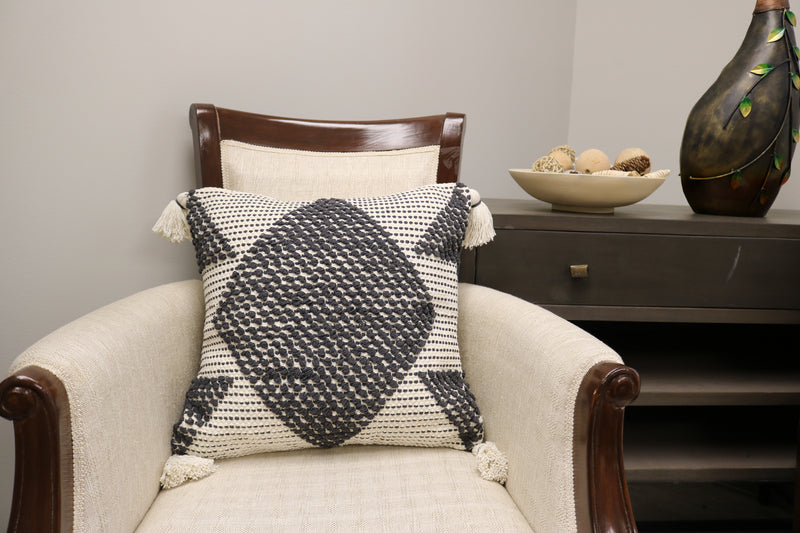 Tropea Wool & Cotton Designer Throw Pillow