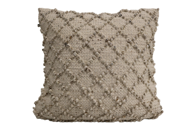 Nancy Wool & Cotton Designer Throw Pillow