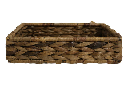 Home&Manor 11" Rectangular Sea Grass Fruit Basket