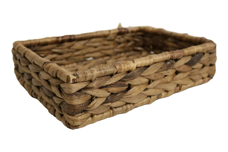 Home&Manor 11" Rectangular Sea Grass Fruit Basket