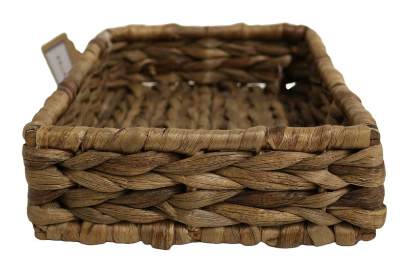 Home&Manor 11" Rectangular Sea Grass Fruit Basket