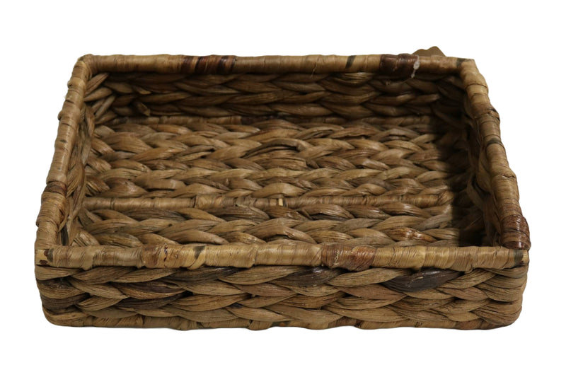 Home&Manor 11" Rectangular Sea Grass Fruit Basket