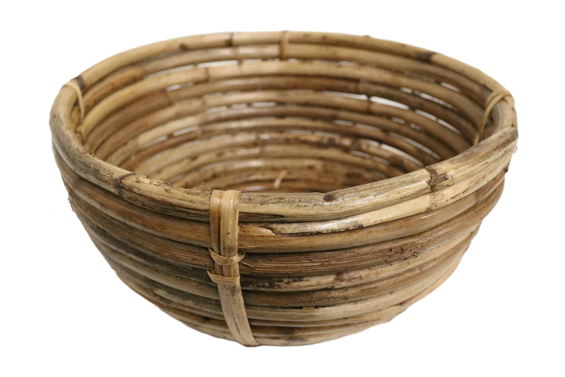 Home&Manor 10" Medium Cane Fruit Bowl