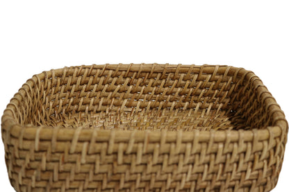 Home&Manor 9" Rattan Deep Basket