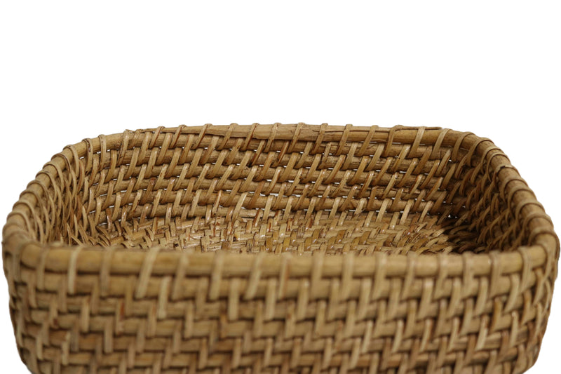 Home&Manor 9" Rattan Deep Basket