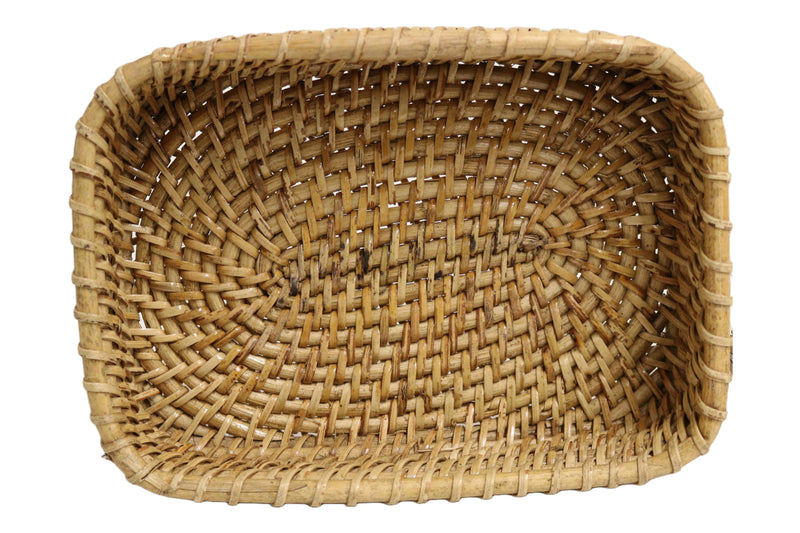 Home&Manor 9" Rattan Deep Basket