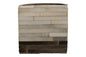 Toledo 100% Cowhide Leather Cube Pouf