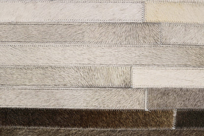 Toledo 100% Cowhide Leather Cube Pouf