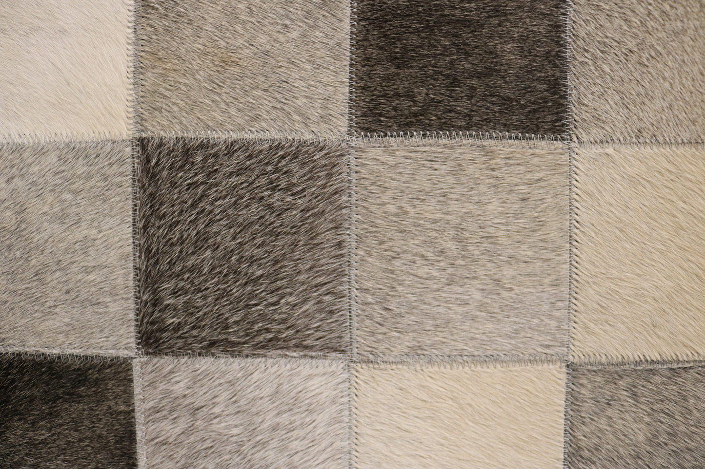 Seville 100% Cowhide Leather Cube Pouf