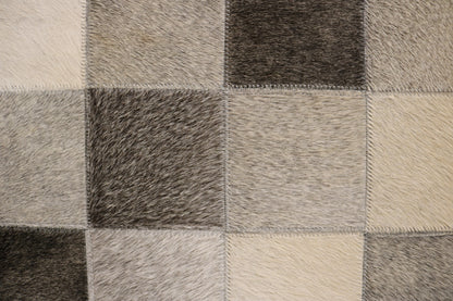 Seville 100% Cowhide Leather Cube Pouf