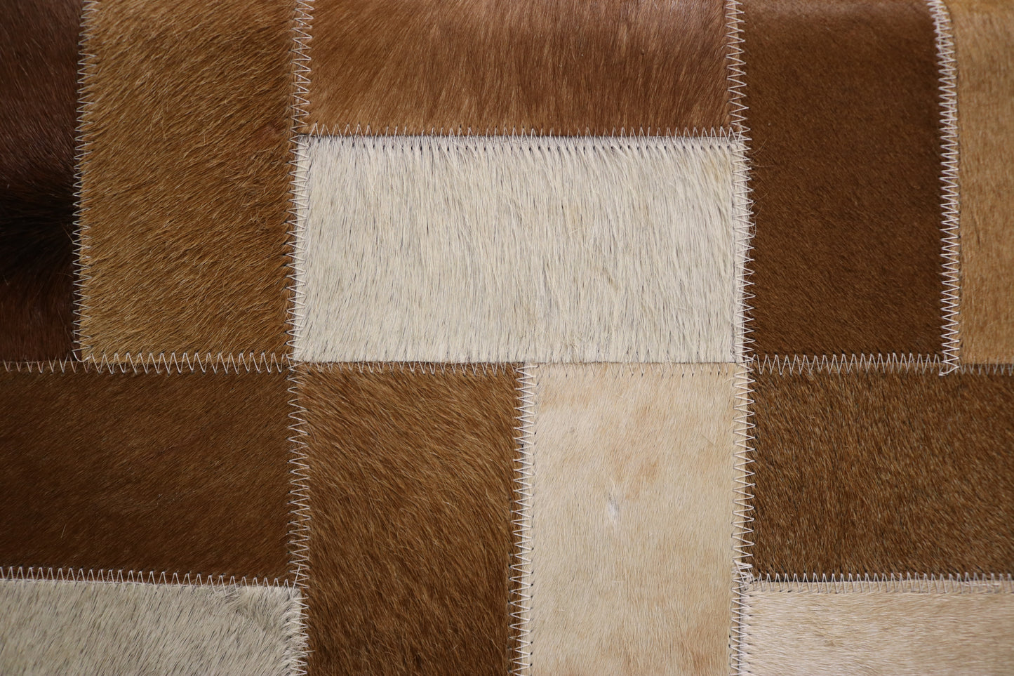 Vigo 100% Cowhide Leather Cube Pouf