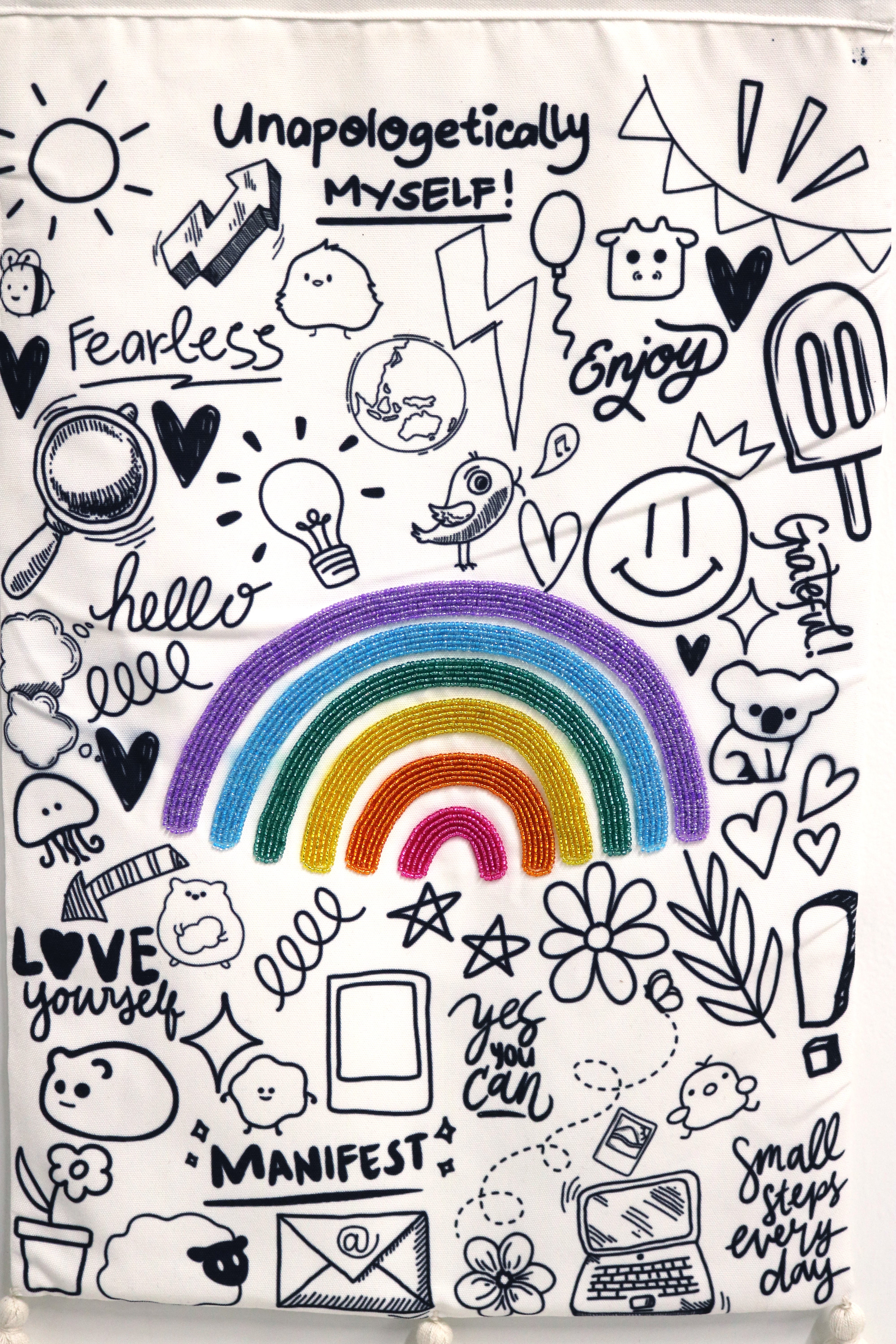 Illustrated Rainbow Wall Hanging