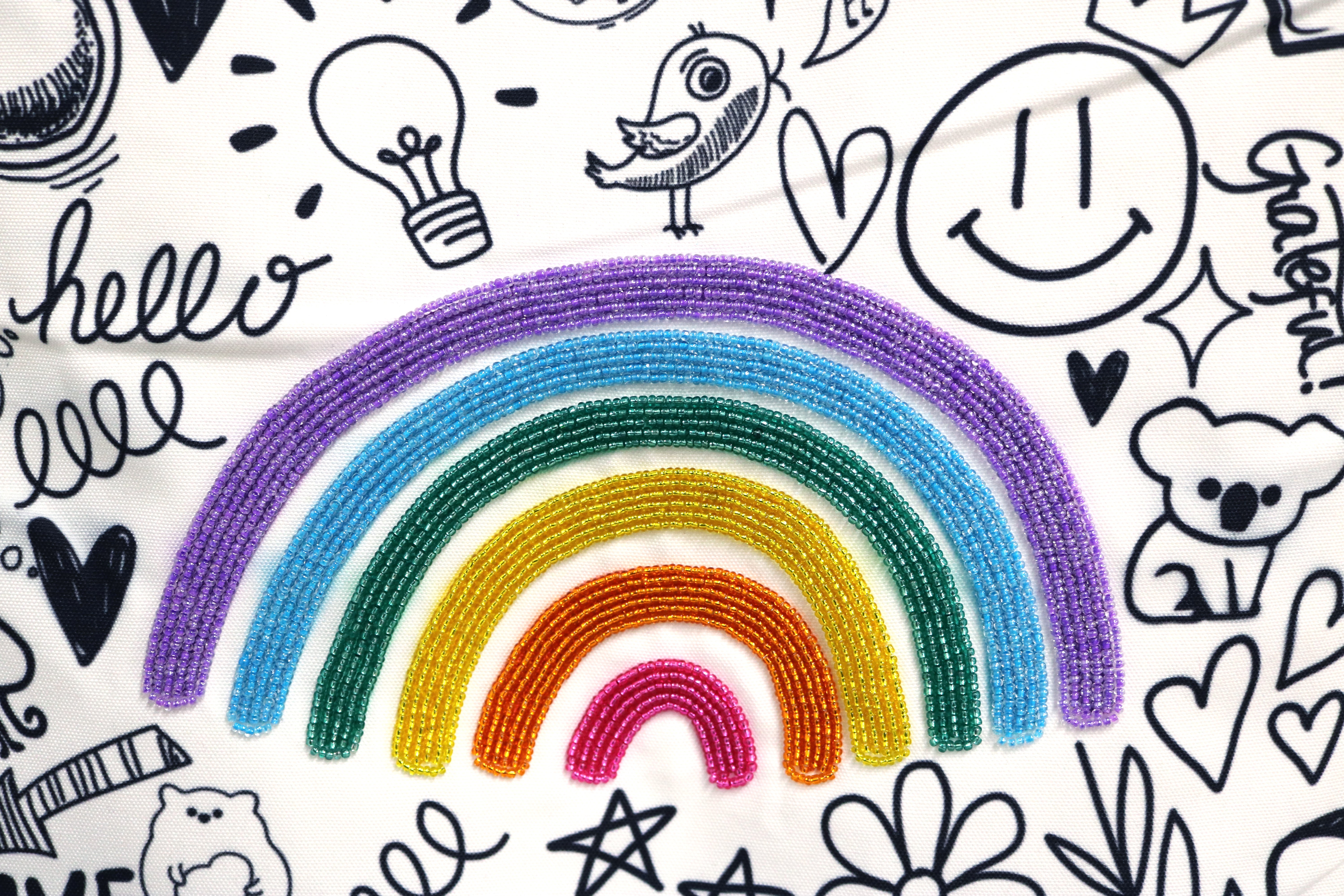 Illustrated Rainbow Wall Hanging