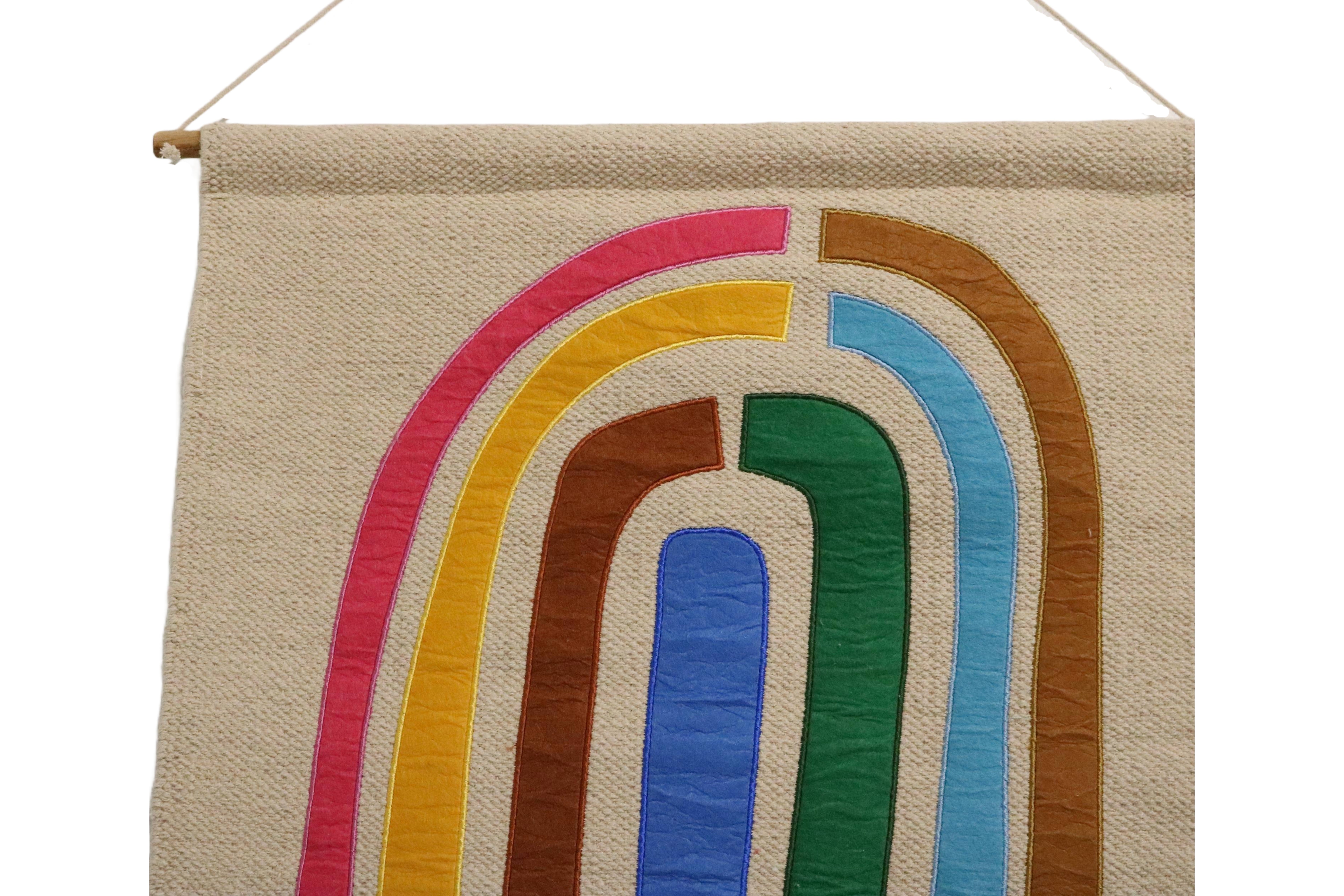 Large Rainbow Macrame Wall Hanging