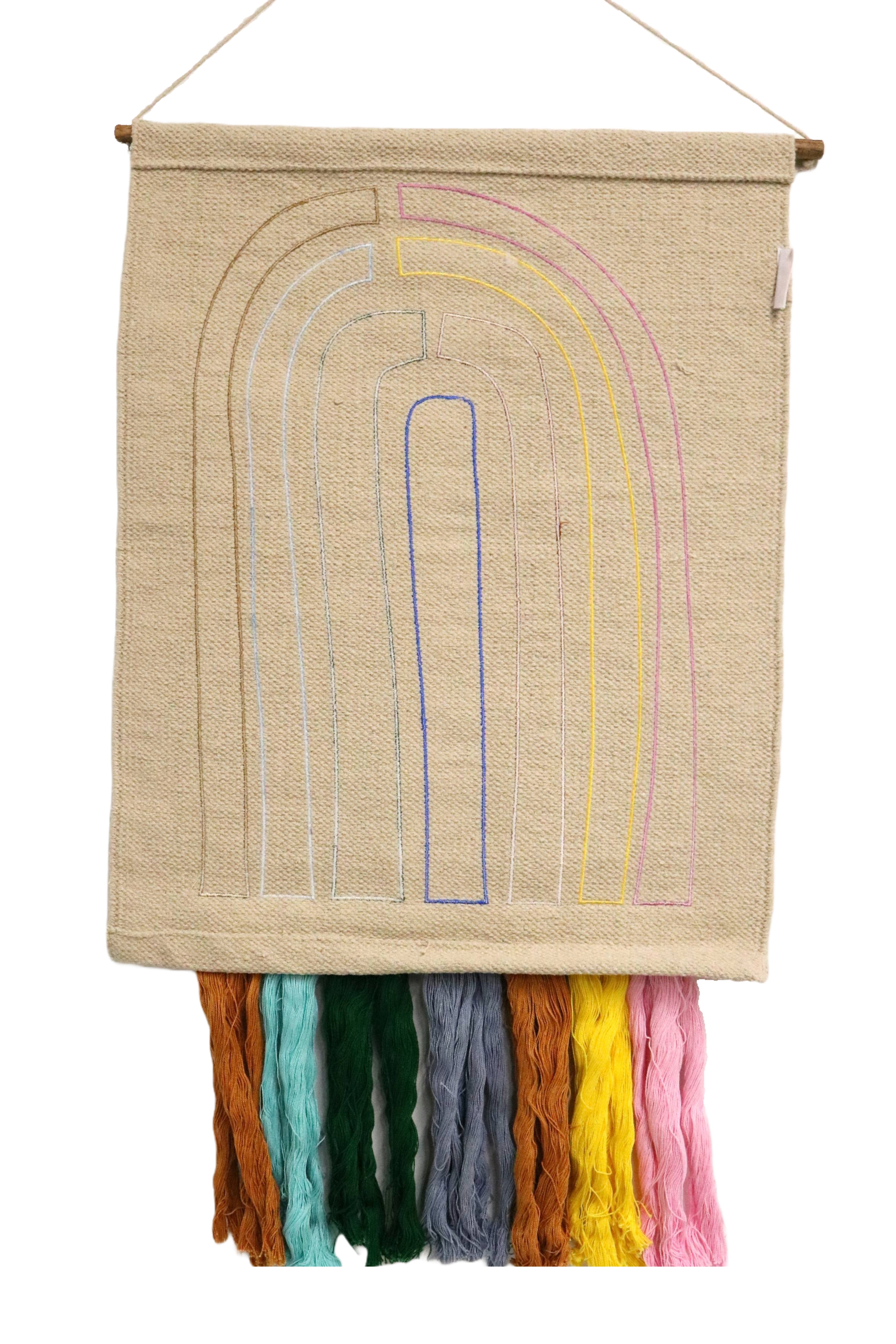 Large Rainbow Macrame Wall Hanging