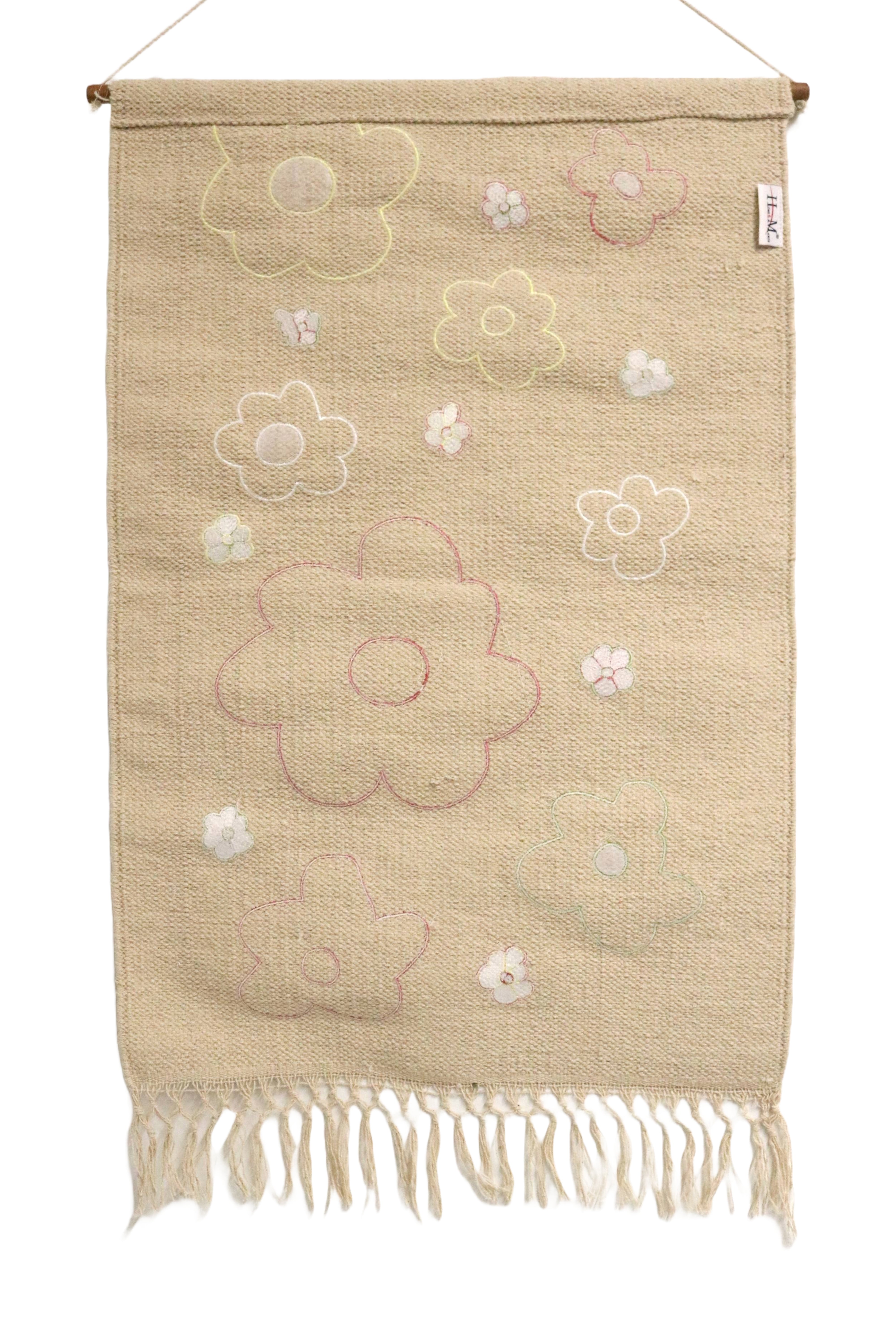 Large Floral Macrame Wall Hanging