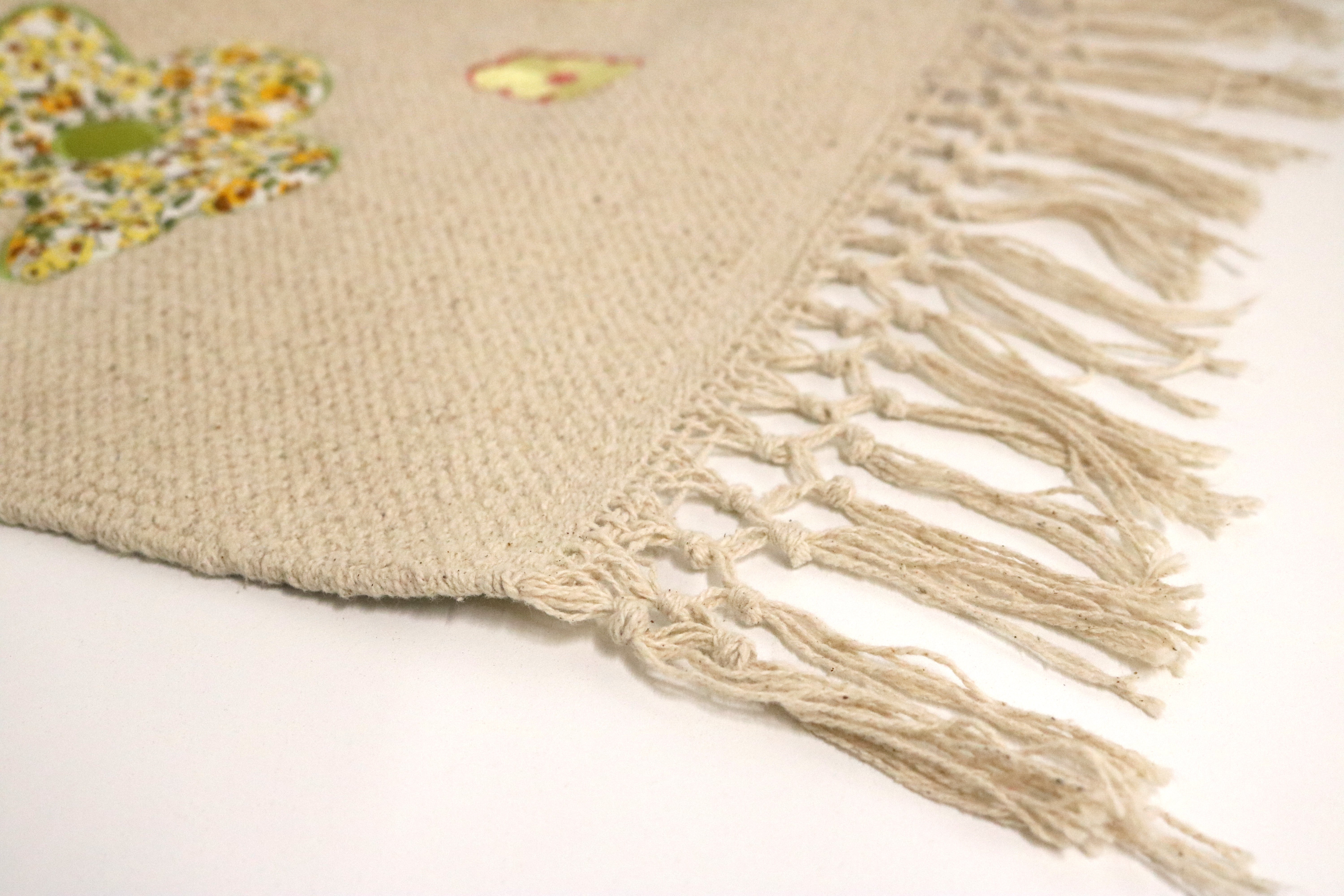 Large Floral Macrame Wall Hanging