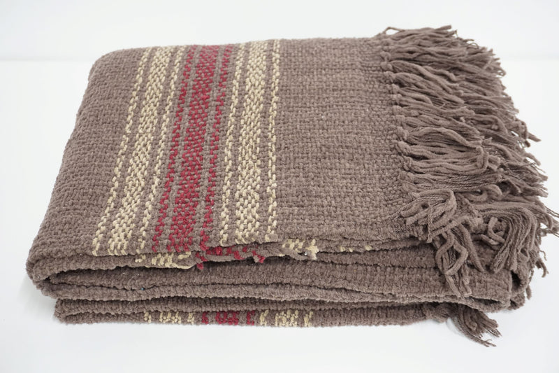 Handcrafted 100% Wool Throw Blanket