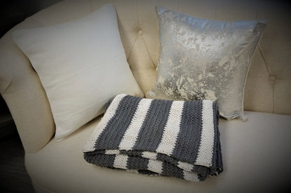 Handcrafted 100% Wool Throw Blanket