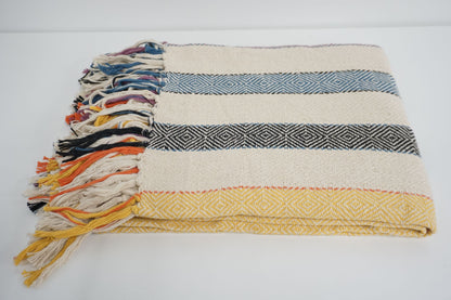 Handcrafted 100% Wool Throw Blanket