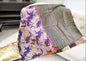 Vibrant Vintage Indian Kantha Sari Work Organic 100% Silk Throw Reversible