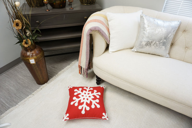 Embroidered Christmas Designer Pillow