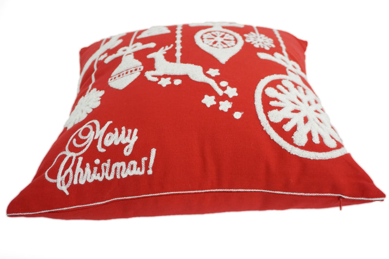 Embroidered Christmas Designer Pillow